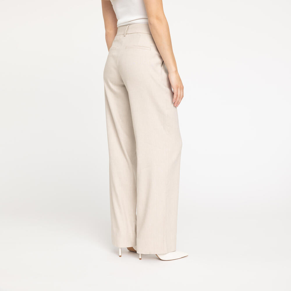 Dena Regular hørbukser - sand